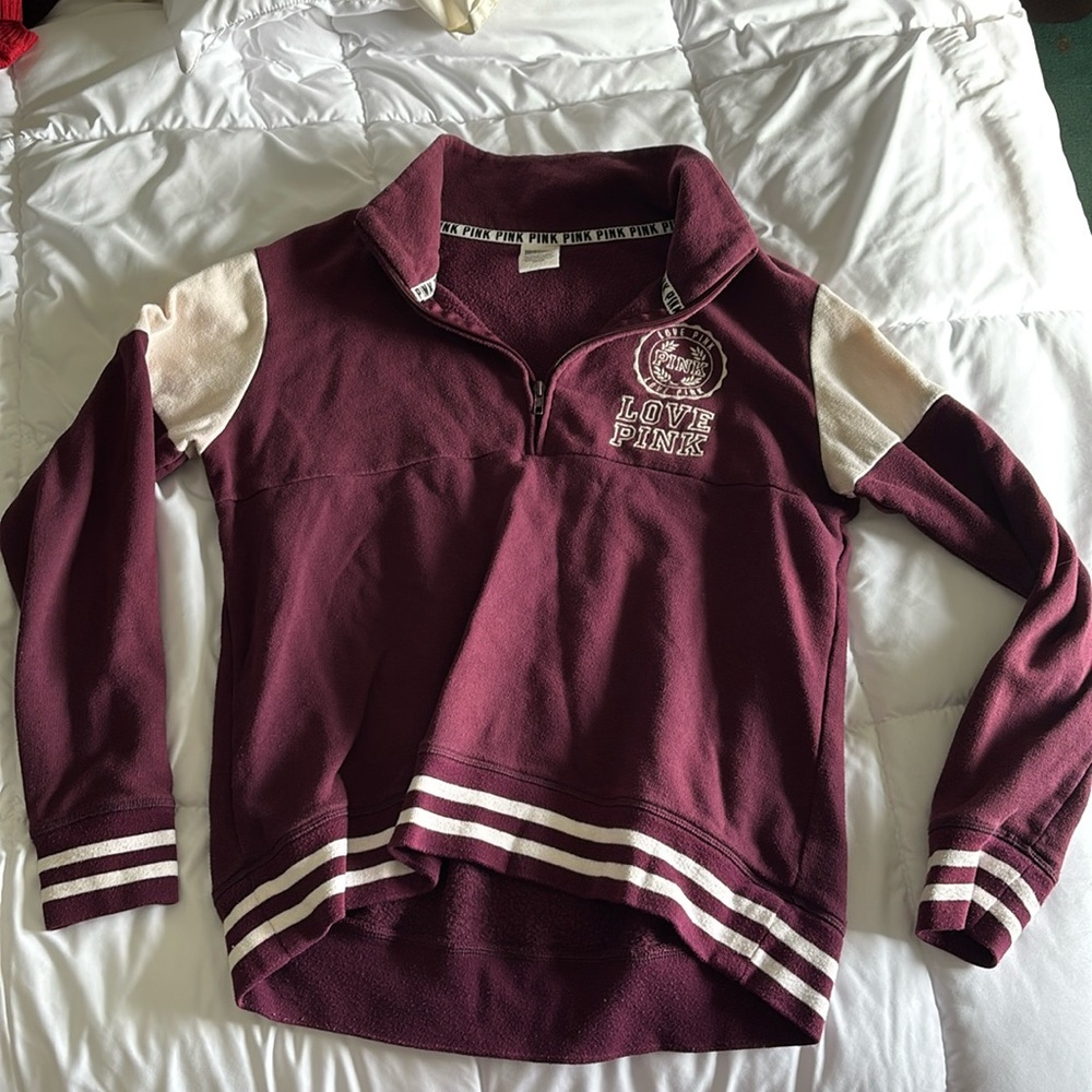 Victoria’s Secret Pink quarter zip long sleeve